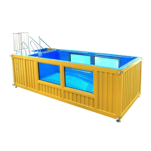 20ft Luxury Container Swimming Pool with Glass Viewing Panel