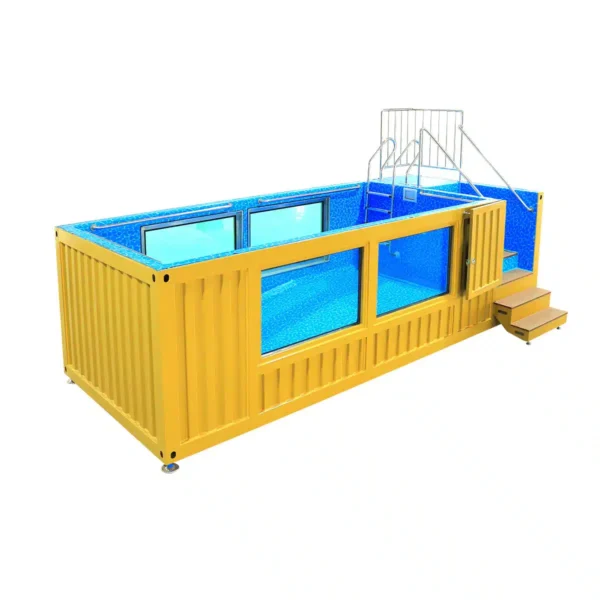 20ft Luxury Container Swimming Pool with Glass Viewing Panel
