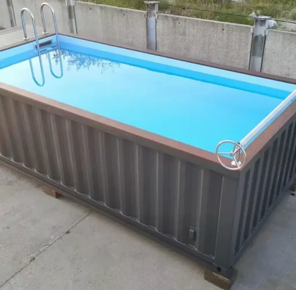 20ft Container Swimming Pool  -  Steel Container Pool with Filtration System