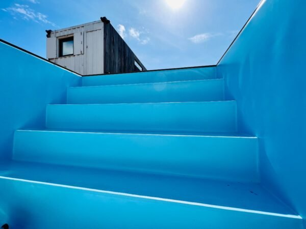 6M Portable Container Plunge Pool with Wooden Deck Cover