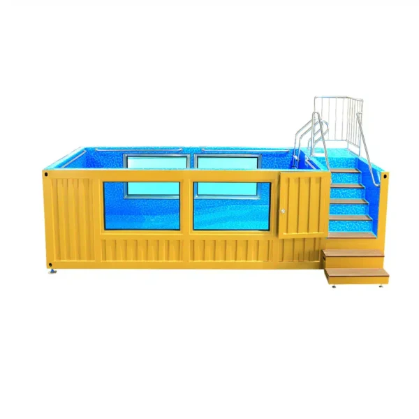 20ft Luxury Container Swimming Pool with Glass Viewing Panel