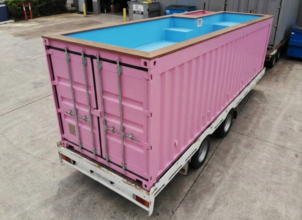 Pink 20 FT Container Pool - Image 5