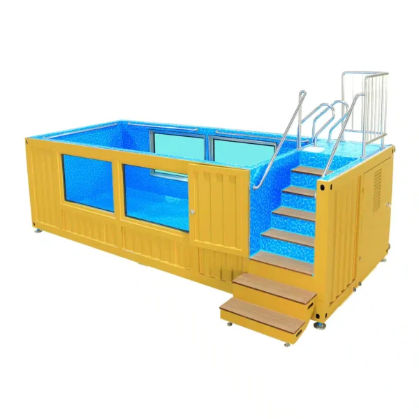 20ft Luxury Container Swimming Pool with Glass Viewing Panel