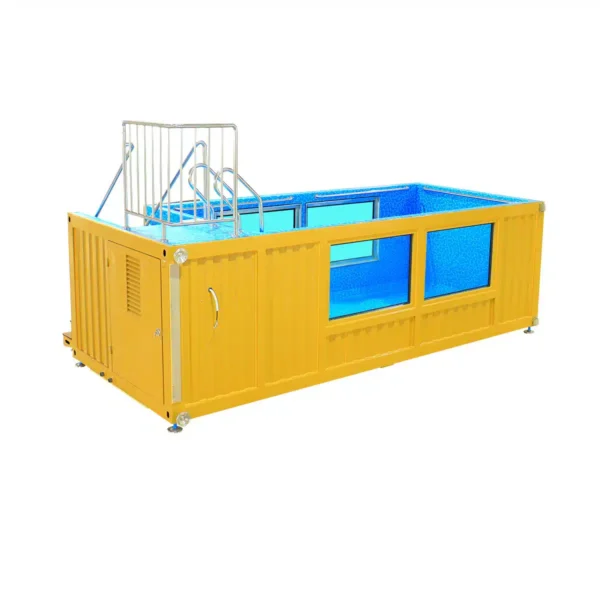 20ft Luxury Container Swimming Pool with Glass Viewing Panel