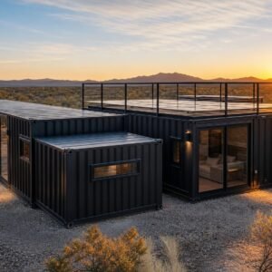The Ultimate Container Home  -  10 Module Luxury Courtyard Wellness Villa with Plunge Pool, 3 Bedrooms, Office, Art Studio & Recovery Room