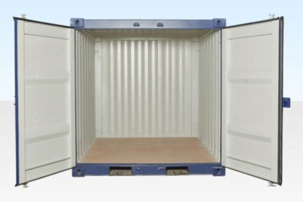 8ft x 8ft One Trip Shipping Container - Blue | Mini Storage Container