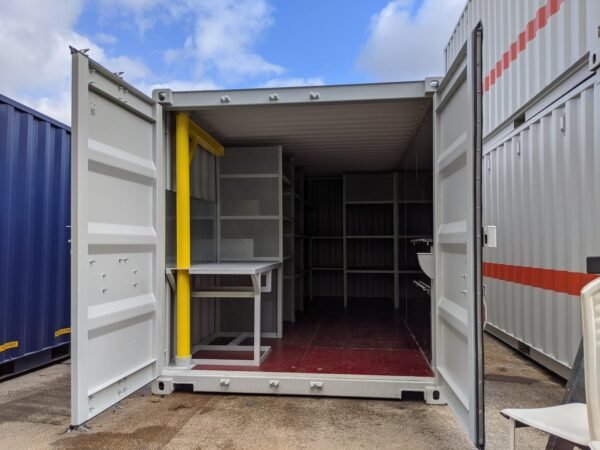 121085785_3571450462948910_4678892742211896381_n.jpg New 20 ft Workshop Container with Shelving