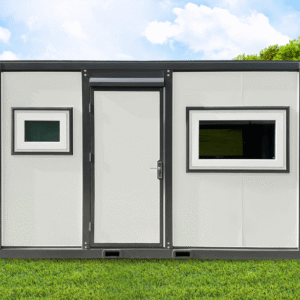 13ft Grey & White Portable Container Office