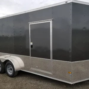 2024 Fast Cargo Charcoal Gray 7×16 Enclosed Cargo Trailer