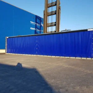 40′ Storage Container With Tarpaulin Wall