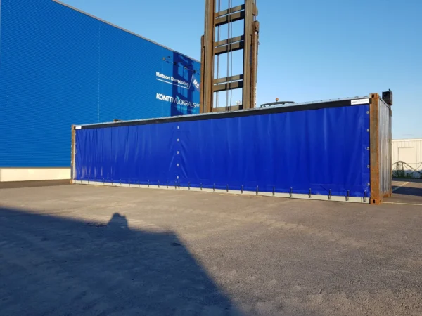 40′ Storage Container With Tarpaulin Wall
