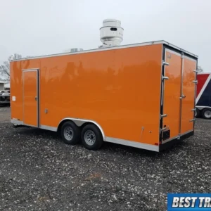 2024 8×20 concession vending food truck w hood and sinks enclosed 8.5×20