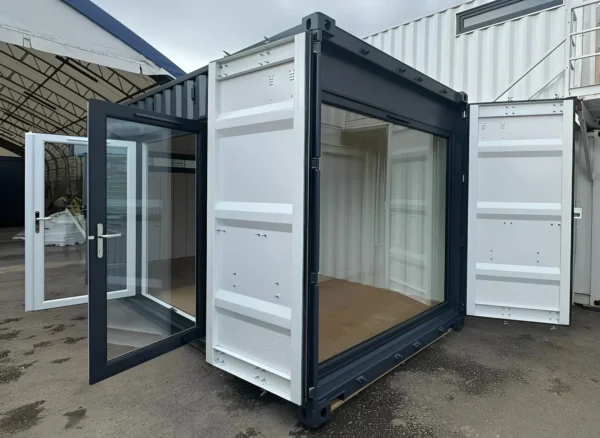 20ft x 8ft Custom Shipping Container Conversion – Portable Building