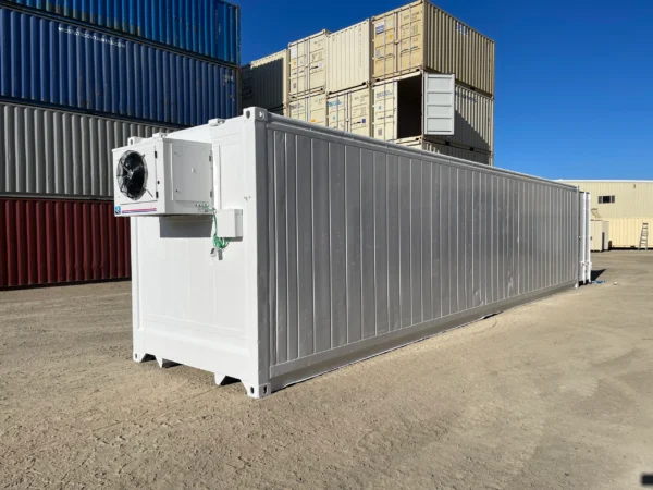 40ft High Cube Refrigerated Container with New 5HP Single-Phase Refrigeration Motor