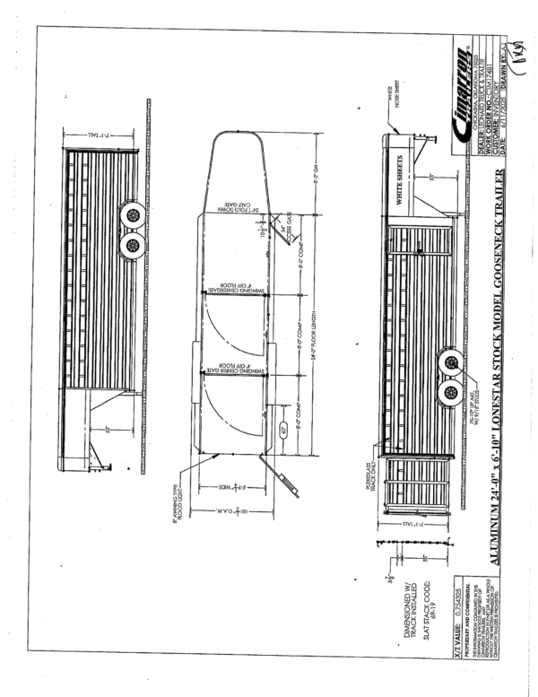44669-floorplan-scaled 2026 CIMARRON TRAILERS LS24G Livestock Trailer