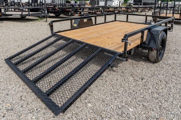 2027 H&H H-RS7610-030 76″ x 10′ Rail Side Cargo Trailer