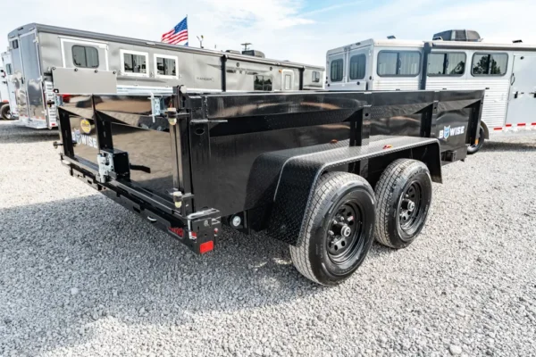 47414-06 New 2027 BWISE DT712LP-LE-10-A LowPro Dump Trailer