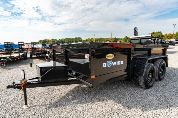 47414-10 New 2027 BWISE DT712LP-LE-10-A LowPro Dump Trailer