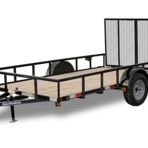 Contractor Grade Single Axle Landscape Utility Trailers 3″ Angle Frame and Tongue, 2x2x1/8 Tubing Top Rail GVWR 2,990 lb.