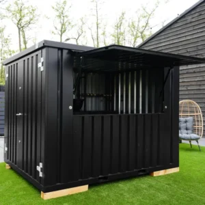 Portable 10 Foot Flat Pack Container 3×2 XL – Customizable for Any Business