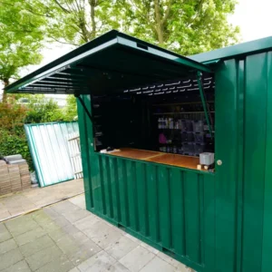 Container Pop Up 4×2 Meters Green Ral 6005