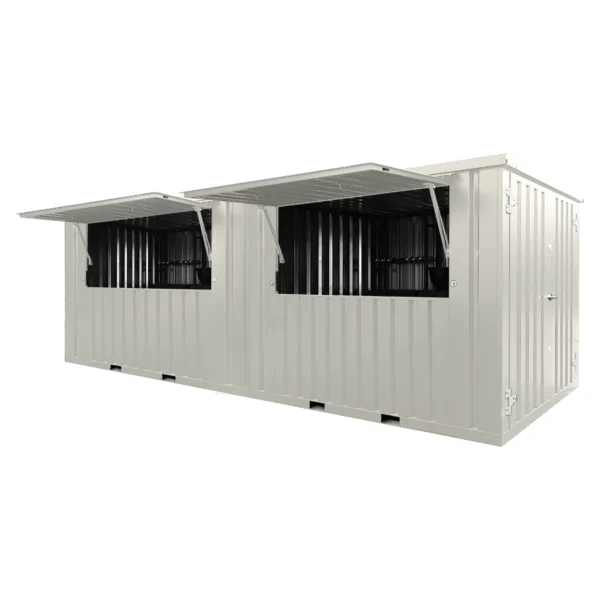 20 Foot White Container Bar – Perfect for Bars, Cafes, and Events