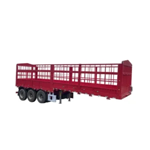 3 Axles Heavy Transport Cargo High Side Truck Trailer