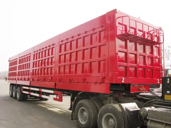 Side Wall Semi-trailer Hydraulic Dump Semi Truck Trailer