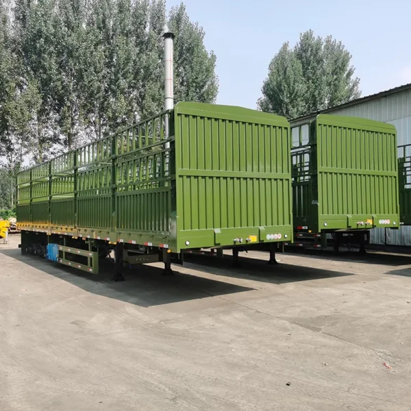 Flatbed Side Wall Truck Trailer – Cargo Fence Semi Trailer for Sale