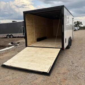 Titanium Cargo 8.5×20 White Blackout Enclosed Cargo Trailer