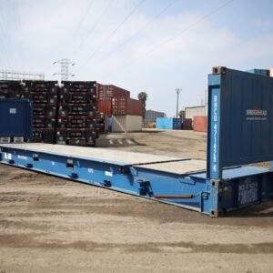 40 ft Flat Rack Shipping Container – Heavy Duty Oversized Cargo Unit