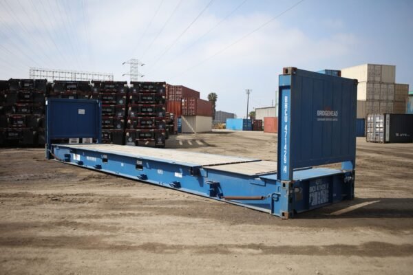 40 ft Flat Rack Shipping Container – Heavy Duty Oversized Cargo Unit