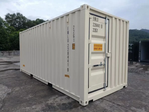 20 ft One-Trip Steel Cargo Container with Three Doors