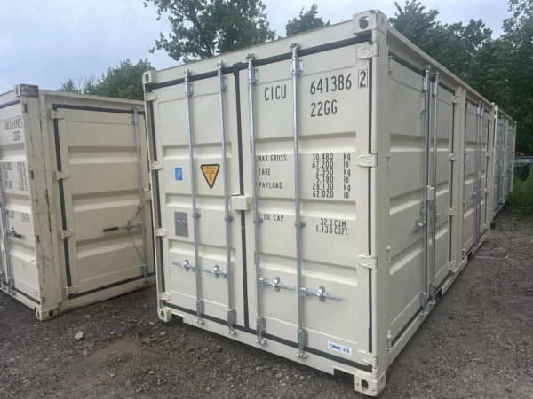 20ft Open Side Shipping Container – One Trip – With Side Doors