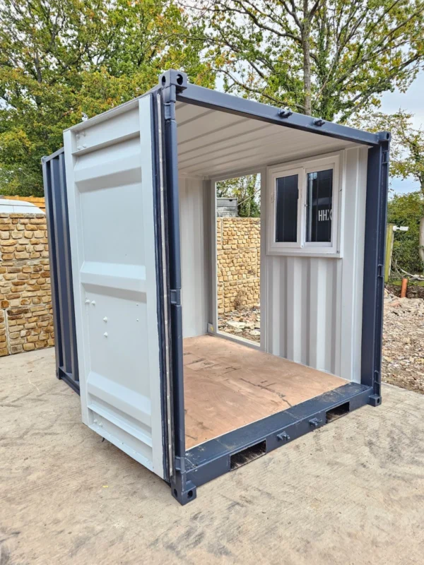 8 ft Shipping Container Lock Up Box – Secure Site Storage Workshop Unit
