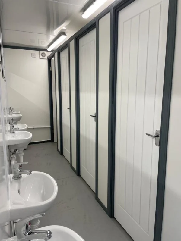 20ft x 8ft Refurbished Anti-Vandal Storage Container Toilet Block