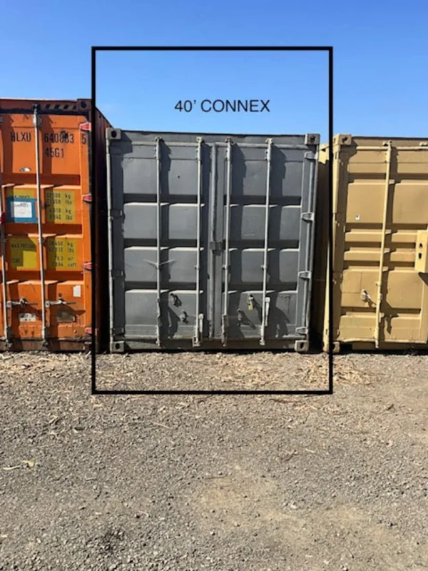 Used 40 ft Steel Container with Doors at Both Ends