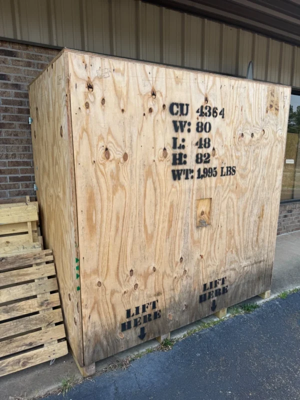 80″ x 48″ x 82″ Heavy-Duty Wooden Shipping Crate