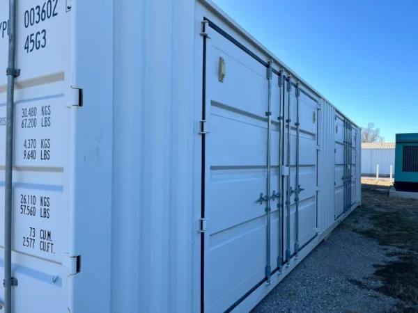 40 ft High Cube Shipping Container – Full Side Opening Doors & End Door