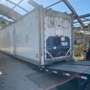 Used 40 ft Refrigerated Container with Added Side Entry