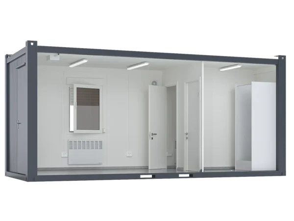 20 Feet Premium Sanitary Container with Break Room, Toilet & Shower