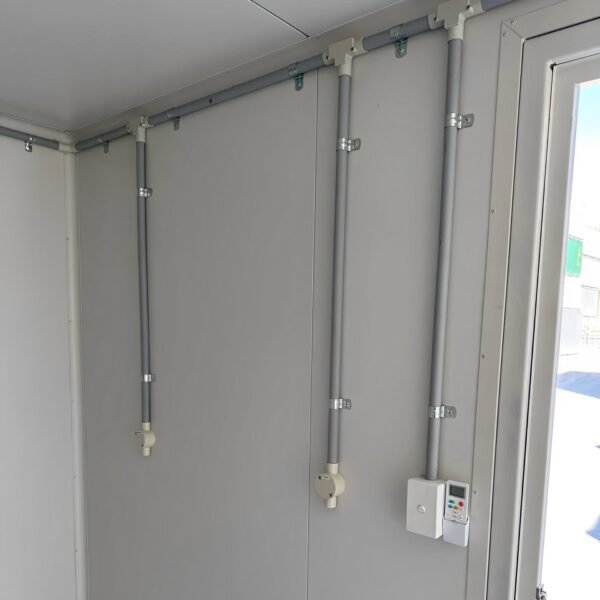 White Modified 10ft Shipping Container with AC - New