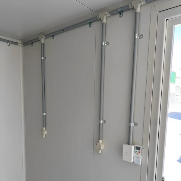 White Modified 10ft Shipping Container with AC - New