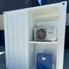 White Modified 10ft Shipping Container with AC - New