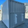 White Modified 10ft Shipping Container with AC - New